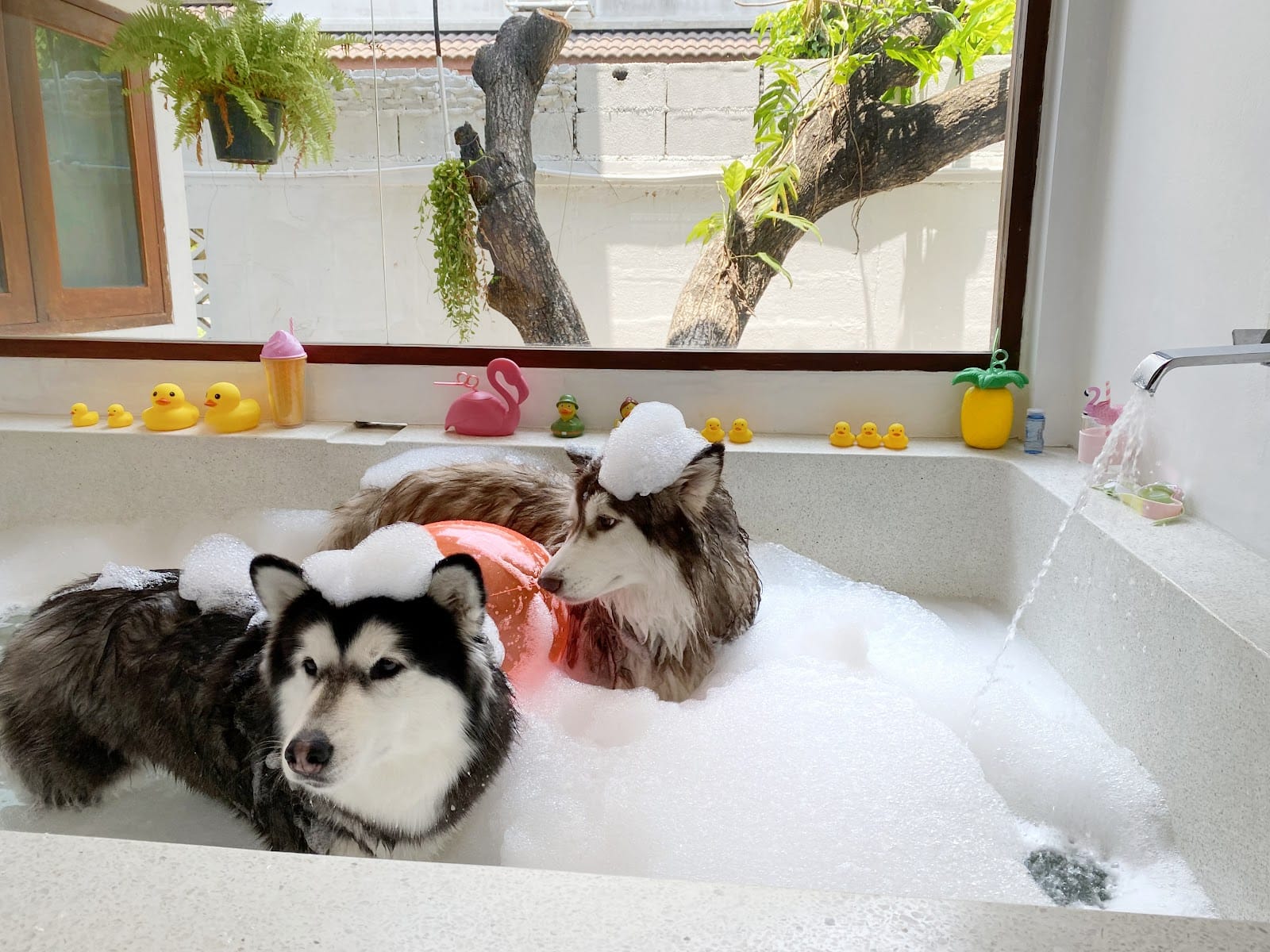 A relaxing spa bath at Holiday Haus